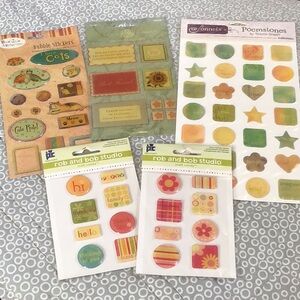 🏷 New Scrapbook Bubble Stickers Bundle